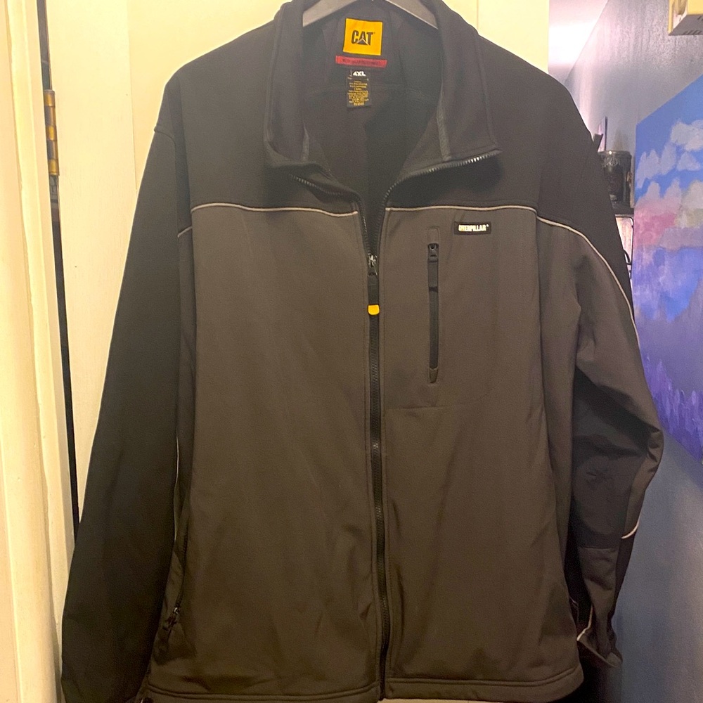 Men's 4xl Caterpillar Black and Gray Jacket